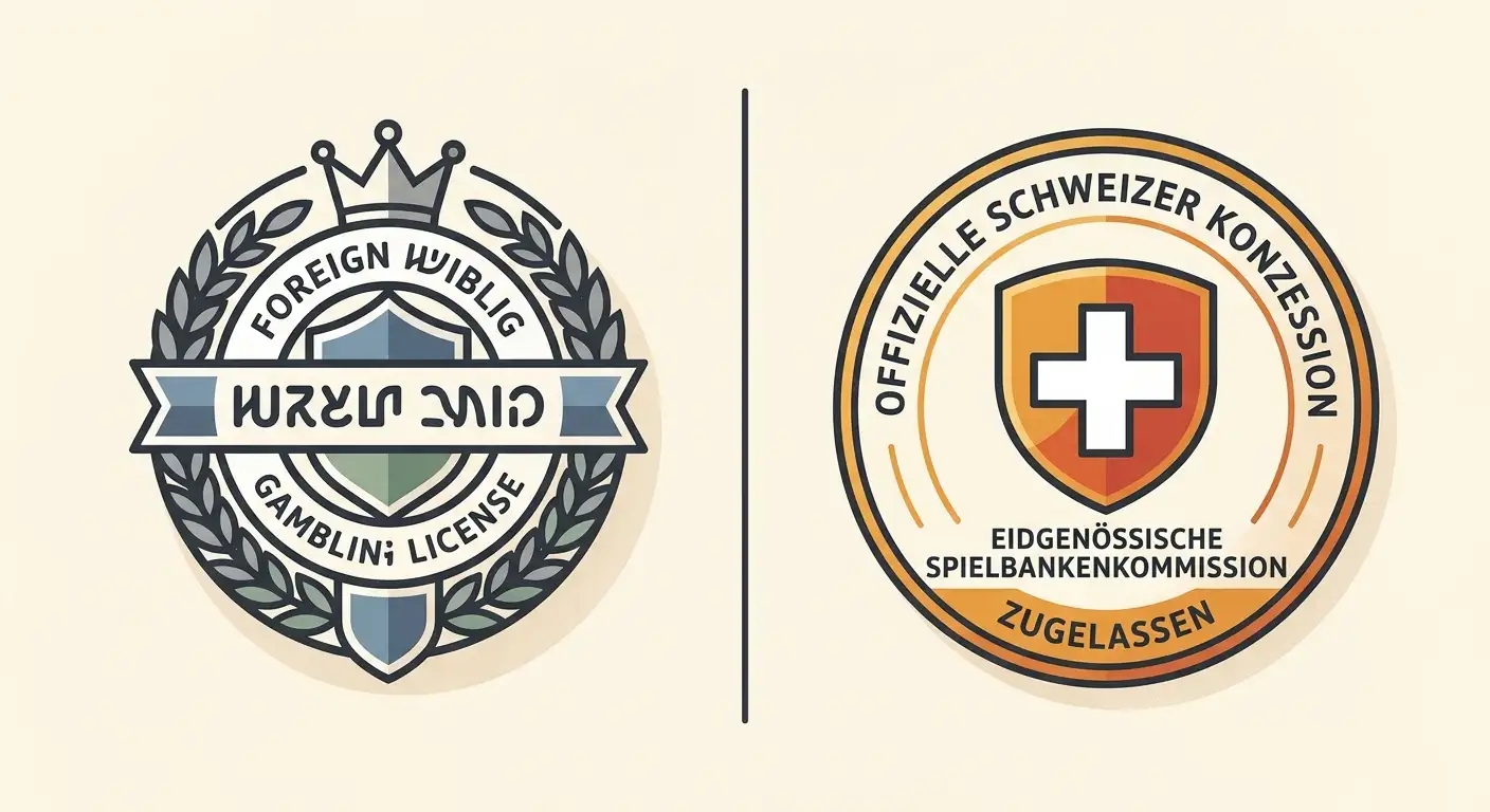 Begriffliche Abgrenzung zwischen lizenziertem ausländischem Casino und Schweizer Konzession