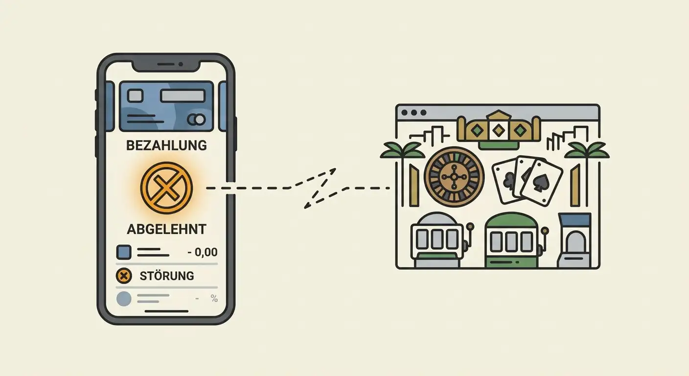 TWINT-Zahlung wird bei einem ausländischen Online-Casino ohne Schweizer Konzession blockiert